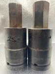 Armstrong Usa Two Set Drive Impact Hex Bit Sockets 21-723 7/8 21-725 1" Used. Fixed Price $40.00.
