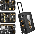 258-PIECE Rolling Tool Kit With Socket Wrench & Portable Mechanic Case. Fixed Price $249.99.