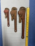 Vintage Ritco 3 Pc Pipe Wrench Set 8 , 10 14 Usa Heavy Duty Tools. Fixed Price $54.99.