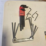Eklind 812 Fold Up Hex Key Set + Chesco Allen Wrench Lot Sae Usa Made. Fixed Price $19.99.