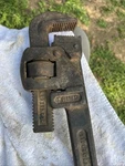 Vintage Antique Trimo 24 Pipe Wrench Usa 3-5-1918. Fixed Price $49.50.