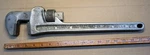 Vintage Frontier Bronze Corp Niagra Fall Ny Usa 18" Aluminum Pipe Wrench. Fixed Price $35.00.