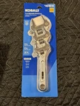 Kobalt 3-PIECE Chrome Vanadium Steel Adjustable Wrench Set. Fixed Price $25.00.