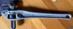 Ridgid 14" Aluminum Offset Pipe Wrench, The Ridge Tool Company Usa Mdl# 31120. Fixed Price $59.00.