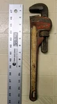 Ridgid Tools 14" Steel Straight Pipe Wrench Made In Usa Ridge Co.. Fixed Price $14.99.