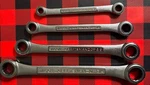 Nos Vintage Craftsman Tools 4PC Box End Ratchet Wrench 5/16 - 3/4 42593 Usa. Fixed Price $149.00.