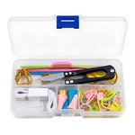 Knitting Tools Set With Storage Case Crochet Accessories Stitch Markers & Ruler. Fixed Price $14.99.