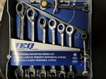 Teq Correct Pro Metric Ratcheting Wrench Set Reversible Combination Head 8 Piece. Fixed Price $49.99.