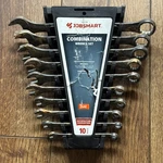 Jobsmart 10 Piece Combination Wrench Set Sae Nice Rare Color. Fixed Price $24.99.