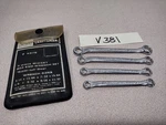 Vtg Craftsman 4PC Ignition Midget Box End Wrench Set In Pouch Sae -v- 4379 Usa. Fixed Price $18.99.