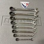 Sears Craftsman 8PC Reversible Ratcheting Wrench Set 42405 Usa 8-18MM Excellent. Fixed Price $179.99.