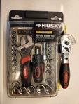 Husky 45 Piece Stubby Combination Wrench & Socket Set # 532 135 Case Excellen. Fixed Price $17.99.