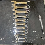 Craftsman Professional Usa 11PC Stubby Wrench Set Sae K Series 3/8 To 1" 44138. Fixed Price $199.00.