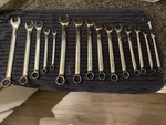 Beautiful Set Of Matco Silver Eagle Combination Wrenches- Metric & SAE-15 Total. Fixed Price $115.00.
