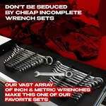 24PC In/mm Tightspot Ratcheting Wrench Set - Master Including Inch & Metric. Fixed Price $89.18.