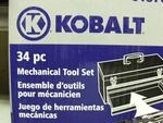 Kobalt Mechanical Tool Set 34 Piece Nib. Fixed Price $17.95.