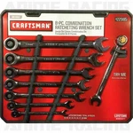 New Nos Sears Craftsman Pc Piece Ratcheting Wrench Set Metric Mm 22985. Fixed Price $149.95.