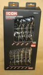 Icon (WRSTM-10) Metric Professional Stubby Ratcheting Wrench Set New. Fixed Price $79.95.