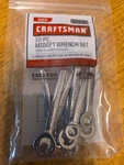 Craftsman 9-42319 Combination Wrench Set Silver (10 Piece). Fixed Price $20.00.