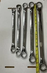 Snap-on Sae Double Box End Wrench Set Chrome Finish 5PC 5/16-7/8. Fixed Price $140.00.