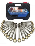 33-PIECE Ratchet Wrench Set Cr-v Steel Metric & Sae 72-TEETH 6-18 Mm .... Fixed Price $46.53.