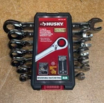 Husky 7-PIECE Reversible Ratcheting Combination Wrench Set 8-18MM HRRW7PCMMN. Fixed Price $37.99.
