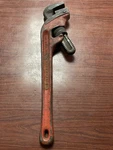 Vintage Ridgid 18" End Pipe Wrench E-18 Steel 31075 Made Usa. Fixed Price $24.99.