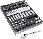 Powerbuilt Socket And Ratchet Tool Set, Extension Bars, Deep 3/8-INCH. Fixed Price $144.99.