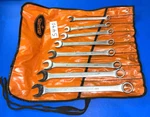 Williams Tools Vintage 8 Piece Sae Superrench Combo Wrench Set Kit Bag. Fixed Price $190.00.