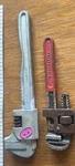 Globemaster Vintage Red 8"PIPE Wrench & Cast Iron OR10 ? Made Spain. Fixed Price $15.00.