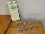 Vintage Thorsen Metric 8 Piece Box & Open End Combination Wrench Set 7MM - 14MM. Fixed Price $60.00.
