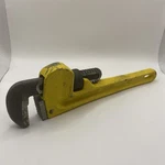 Vintage Stanley 87-622 10" Pipe Wrench Used Works Bright Yellow Solid Steel Usa. Fixed Price $10.84.