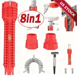 8 1 Multi Tool Faucet Sink Installer Pipe Wrench For Plumbers & Homeowners. Fixed Price $6.89.