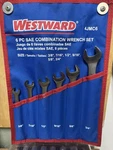 Westward 4JMC6 Piece Sae Combination Wrench Set. Fixed Price $45.00.