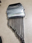 (14 Piece) Pittsburgh V-groove Combination Wrench Sae. Fixed Price $50.00.