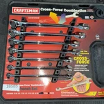 7PC Sears Craftsman Usa Nos Sae Crossforce Set 46520 Combination Wrench. Fixed Price $219.00.