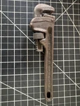 Vintage Ridgid 8 Pipe Wrench Ridge Tool Co. Elyria, Ohio Usa. Fixed Price $9.99.