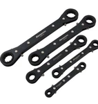 New Dynamic 5 Piece Sae Reversible Ratcheting Wrench Set D081203 Black Finish. Fixed Price $49.95.