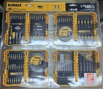 Dewalt Tough Case Impact Duty Drill Driver Bit Set 140-PIECE (DWA2SLS140HD). Fixed Price $75.00.