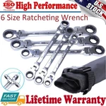 6PACK 8-19MM Metric Flexible Head Ratcheting Wrench Combination Spanner Tool Kit. Fixed Price $40.89.