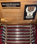 Matco Tools 10TH Anniversary Metric 10MM- 15MM Wrench Set SWCLM6TA Rare. Fixed Price $250.00.