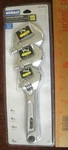 *kobalt Brand Adjustable Wrench Set #0464616 3PC 6" 8" & 10" Extra Wide New!. Fixed Price $5.99.