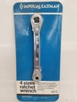 Imperial Eastman 127-C Square Dr. Ratcheting Wrench 4SIZE Double End Made Usa. Fixed Price $25.99.