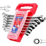 Workpro Ratcheting Wrench Set, Sae, 7-PIECE, Red. Fixed Price $49.49.