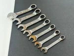 Kobalt Tools Usa 7PC Sae 3/8-3/4 Stubby Satin Combination Wrench Set, Nos. Fixed Price $89.99.