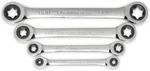 4-PIECE E-torx Ratcheting Wrench Set Double Box Design, Model 9224D. Fixed Price $119.99.