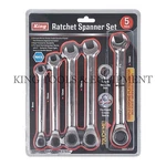 King 5PC Gear Ratchet Spanner Combination Wrench Set Pro / Home Hand Tool Metric. Fixed Price $24.95.