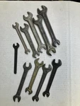10PCS Used Metric Open End Wrenches By Hazet/heyco/ntk 7MM - 14MM. Fixed Price $39.95.