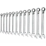 Gearwrench Metric Reversible Combination Ratcheting Spanner Set 9620N 12PIECES. Fixed Price $337.34.