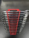 Craftsman Professional Polished Wrench Set Sae Including Storage Holder. Fixed Price $90.00.